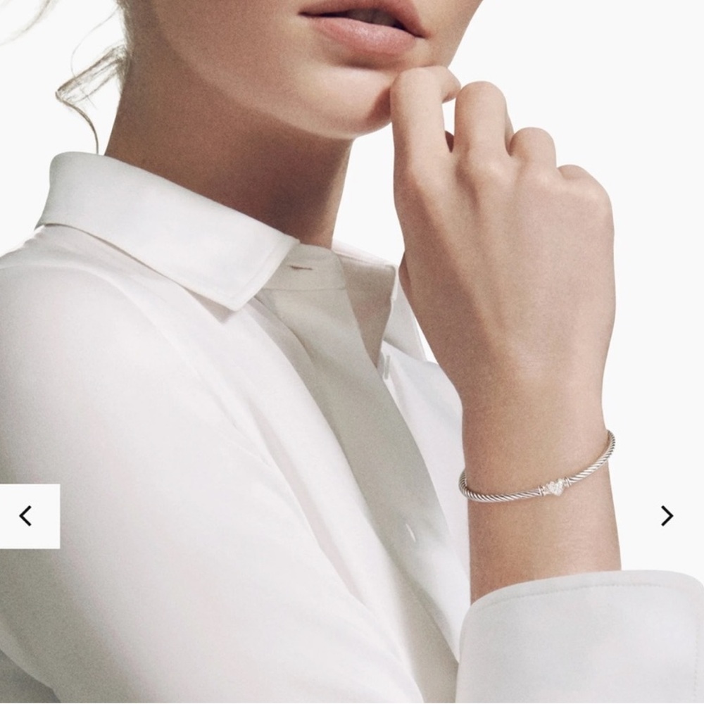 David Yurman Classic Cable Heart Bracelet - Picture 2 of 12